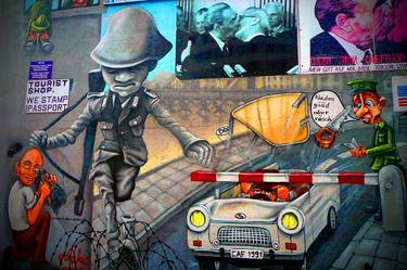 Berlin Wall Graffiti Artwork Street Art Germany thumb