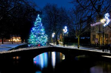 Bourton on the Water Christmas Tree Cotswolds thumb