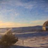 Winter Barn; Western Kansas by MWM Gallery