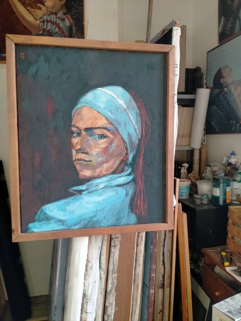 Original Portrait Painting by antonio ciap