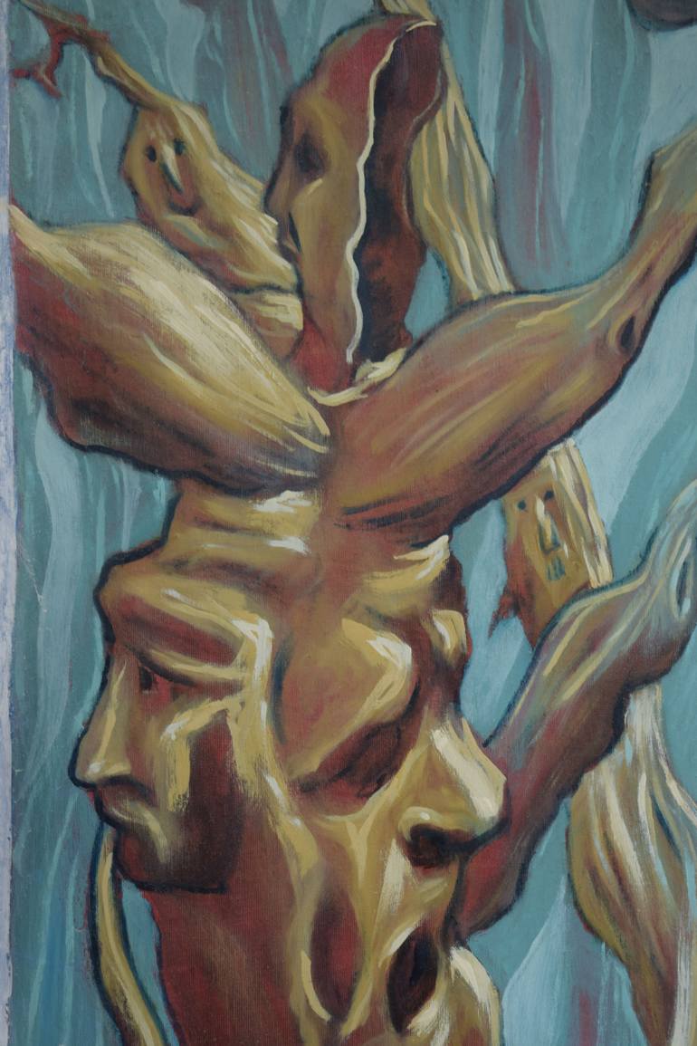 Original Expressionism Tree Painting by antonio ciap