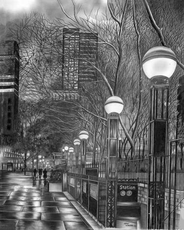 Print of Cities Drawings by Jerry Winick