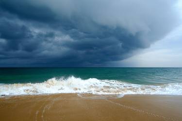 Storm over the ocean. thumb