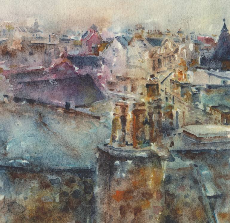 Original Contemporary Landscape Painting by Nectarios Stamatopoulos