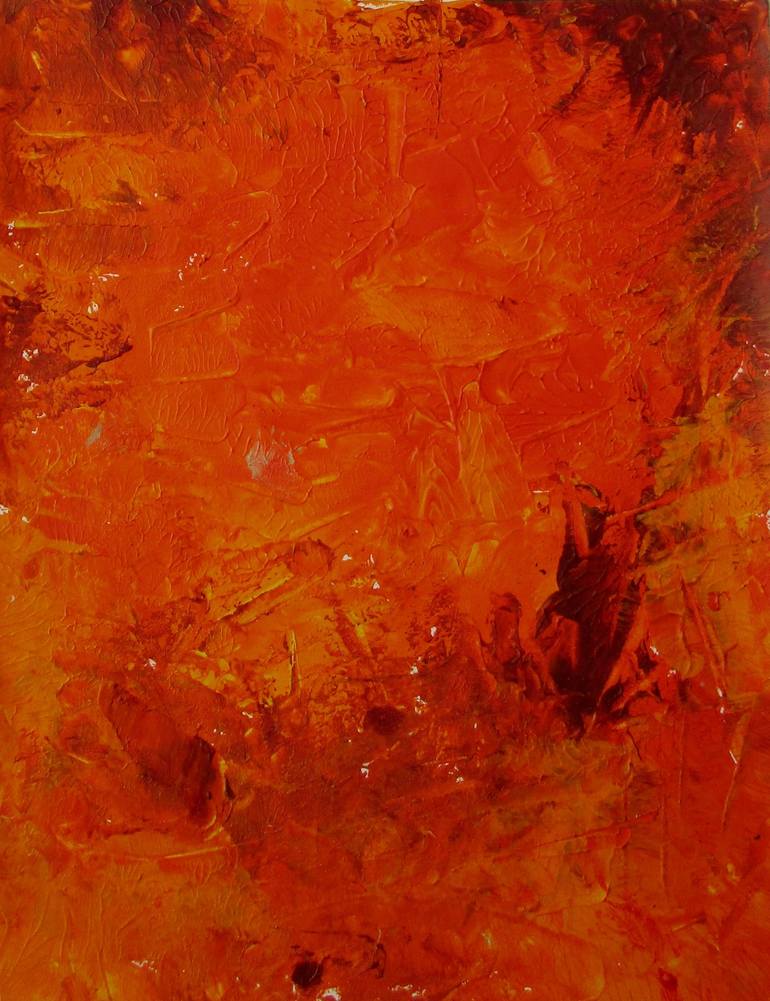 Original Abstract Expressionism Abstract Painting by Abhishek Banerjee