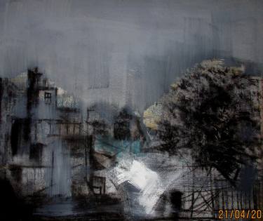 Print of Abstract Architecture Paintings by Abhishek Banerjee