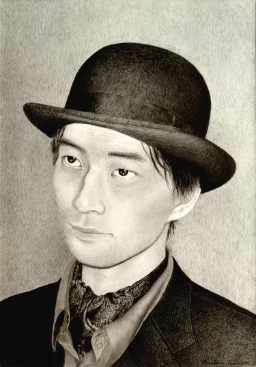 Print of Photorealism Portrait Drawings by Hirokazu Tomimasu