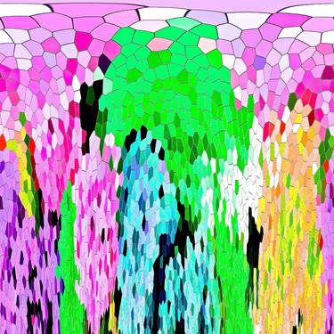 Palm Springs Pastels Abstract Mosaic thumb