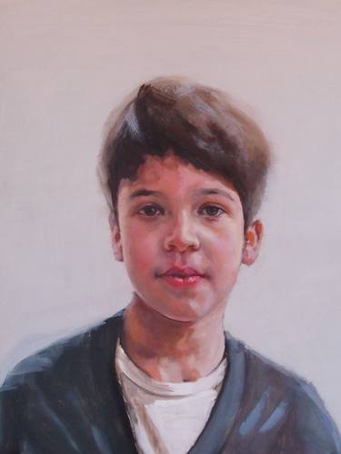 Print of Portraiture Children Paintings by David O'Brien