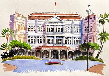 Saatchi Art Artist Kanchan Mehendale; Paintings, “Raffles Hotel Singapore” #art