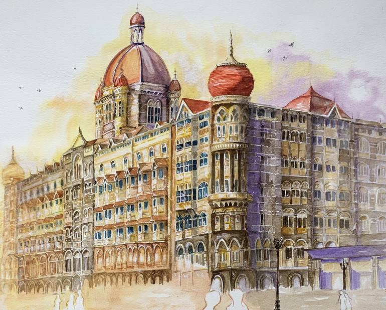 Taj Mahal Hotel Mumbai India Painting by Kanchan Mehendale Saatchi Art