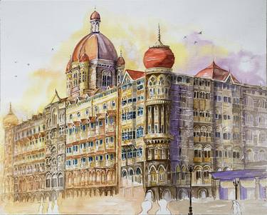 Print of Conceptual Architecture Paintings by Kanchan Mehendale