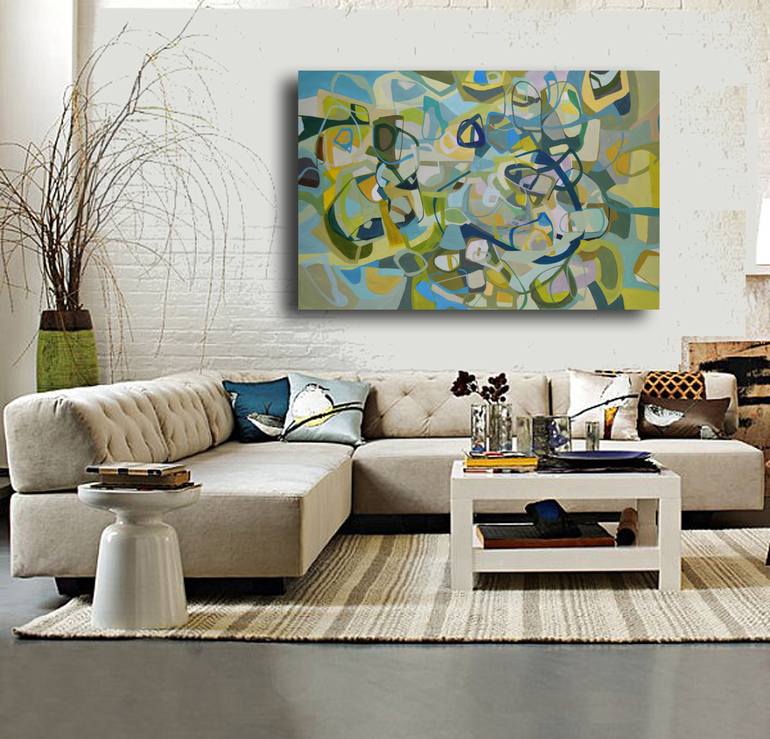 Original Abstract Geometric Painting by Madison Bloch