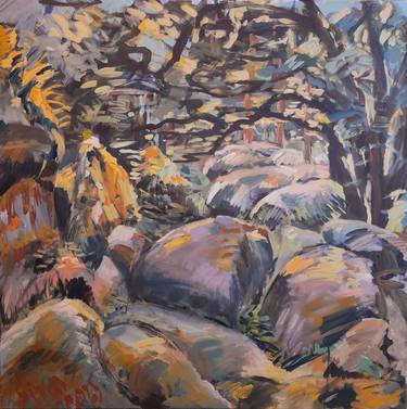 Original Impressionism Nature Painting by Saymoonart Saymoonart