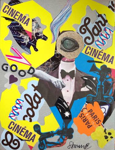Print of Cinema Collage by Saymoonart Saymoonart