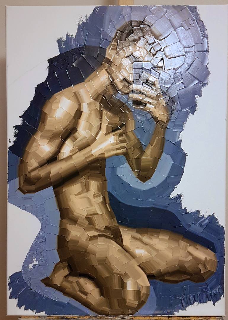 Original Figurative Nude Painting by Alexander Kurganov