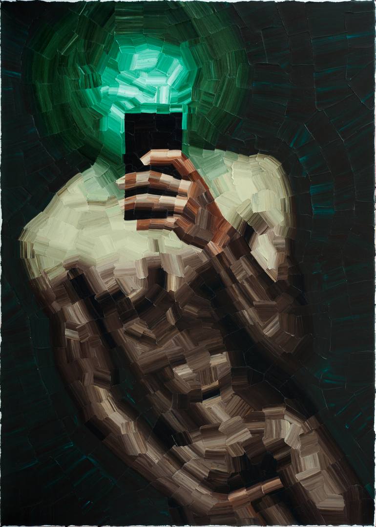 Original Figurative Nude Painting by Alexander Kurganov