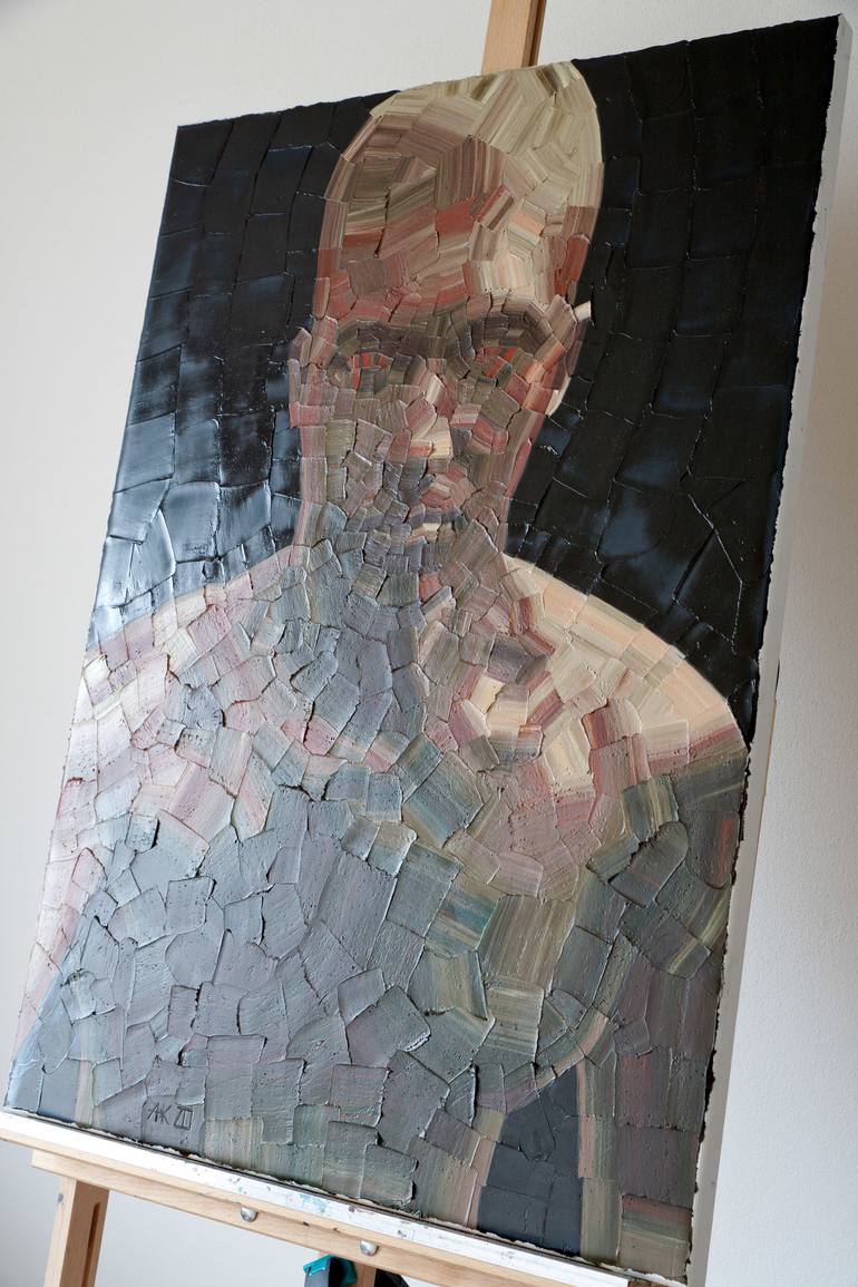 Original Figurative Portrait Painting by Alexander Kurganov