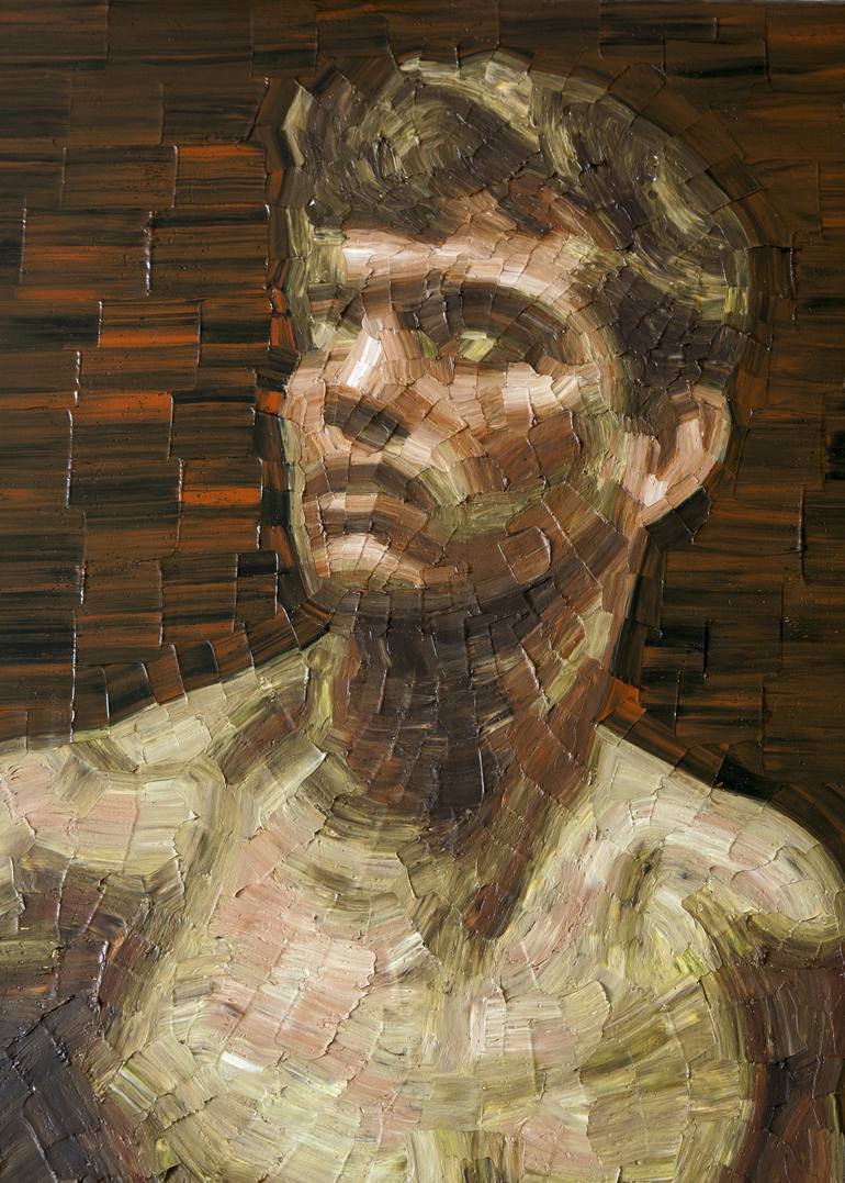 Original Figurative Portrait Painting by Alexander Kurganov