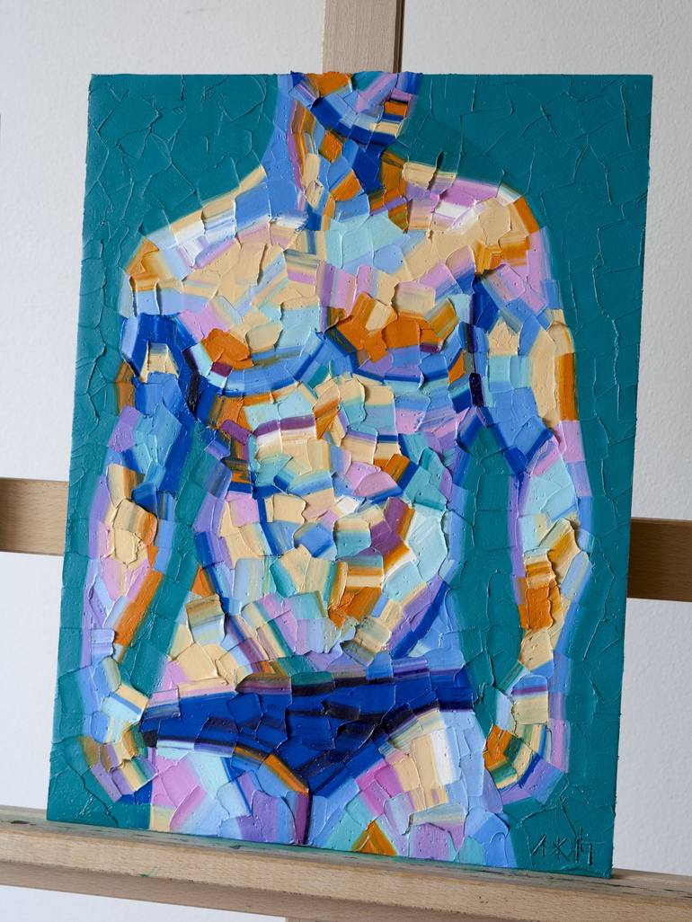 Original Fine Art Nude Painting by Alexander Kurganov