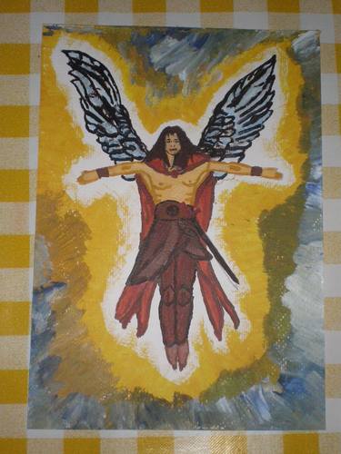 Print of Expressionism Religious Paintings by Luciano Freixedelo