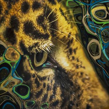 Original Abstract Expressionism Animal Mixed Media by Monica Lizano