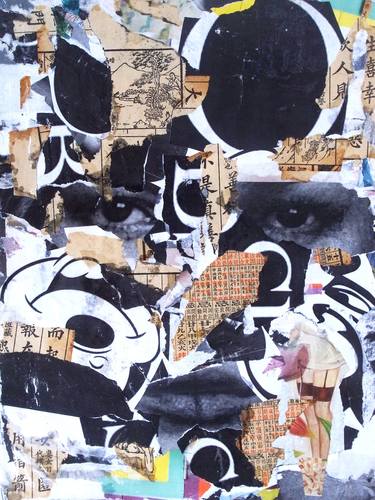 Original Abstract Collage by HEARTTLAB Bali