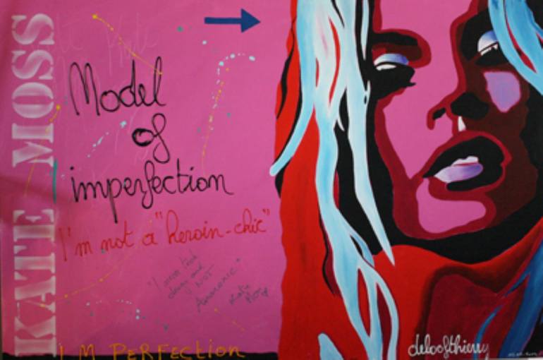 Kate Moss Painting by Thierry Deloof | Saatchi Art