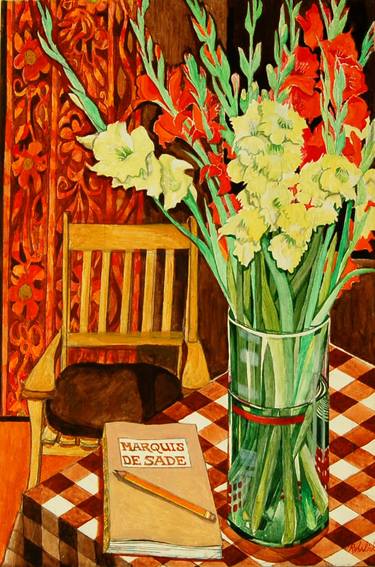 Original Realism Floral Paintings by Morrie Rohrlick