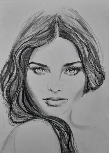 Original Modern Women Drawings by Dijana Tuzlic