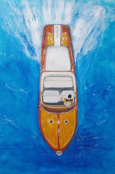 Original Contemporary Boat Paintings by Dijana Tuzlic