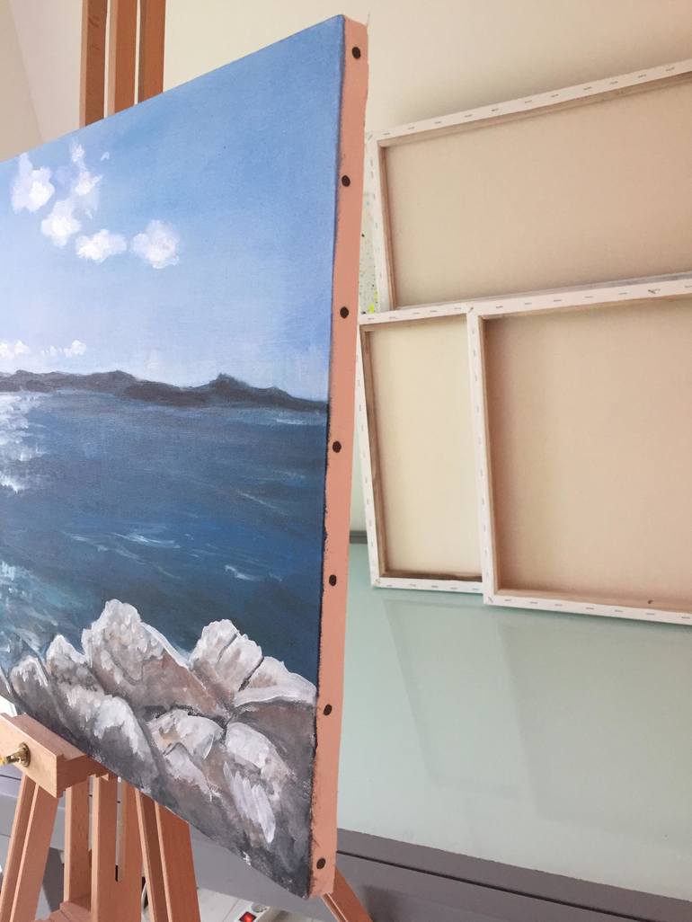 Original Modern Seascape Painting by Dijana Tuzlic