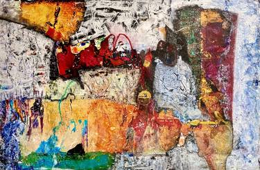 Original Abstract Expressionism Abstract Mixed Media by Armen Edgarian