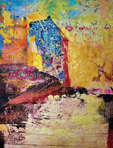 Original Abstract Expressionism Abstract Mixed Media by Armen John