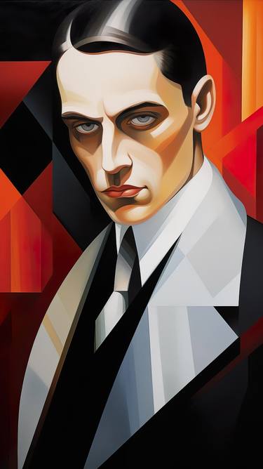 Print of Art Deco Men Digital by Mark Tedman