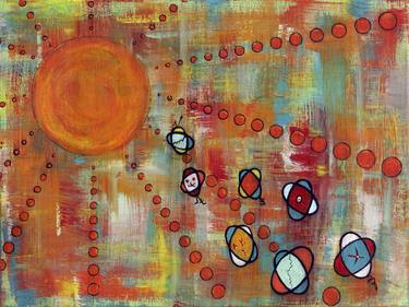 Print of Abstract Outer Space Paintings by Debra Jacobson