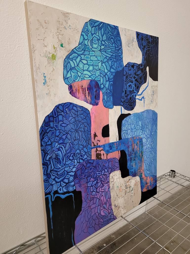 Original Conceptual Abstract Painting by Peggy Lee