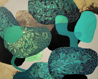 Original Conceptual Abstract Paintings by Peggy Lee