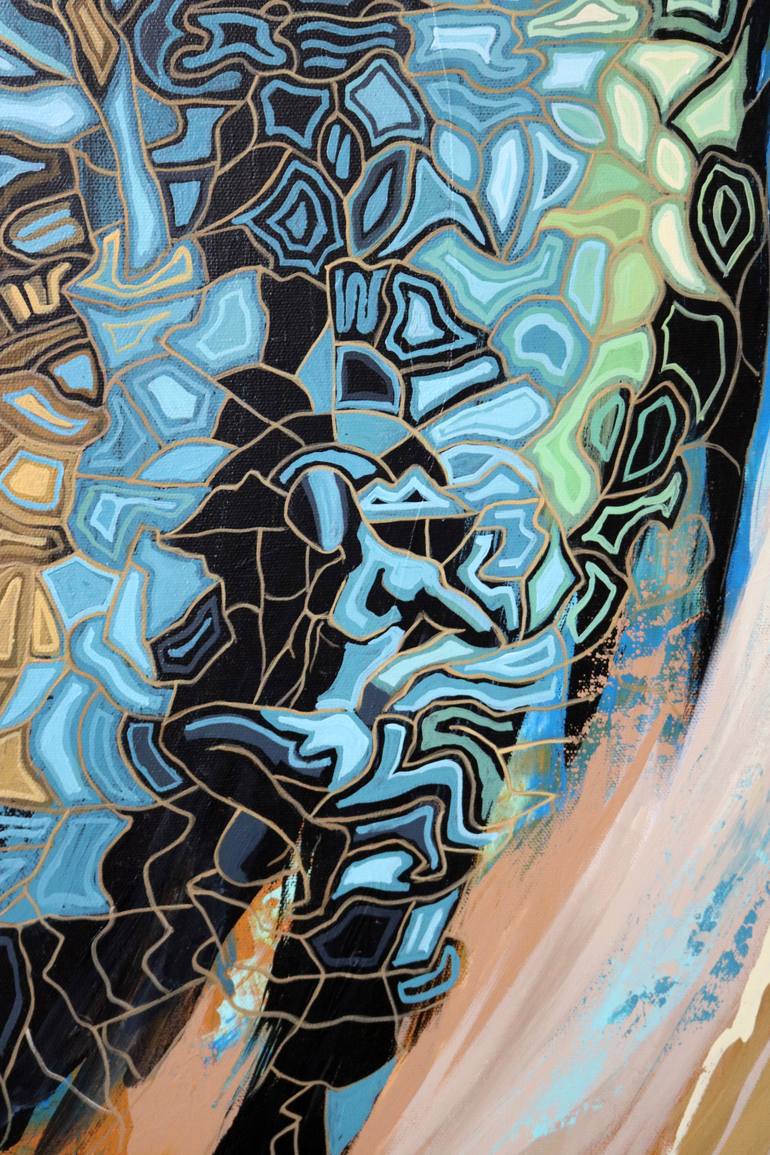 Original Abstract Expressionism Abstract Painting by Peggy Lee