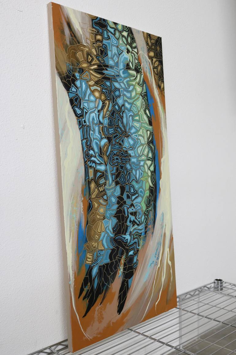 Original Abstract Expressionism Abstract Painting by Peggy Lee