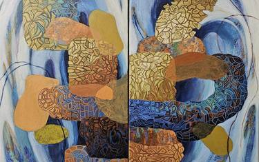 Original Conceptual Abstract Paintings by Peggy Lee