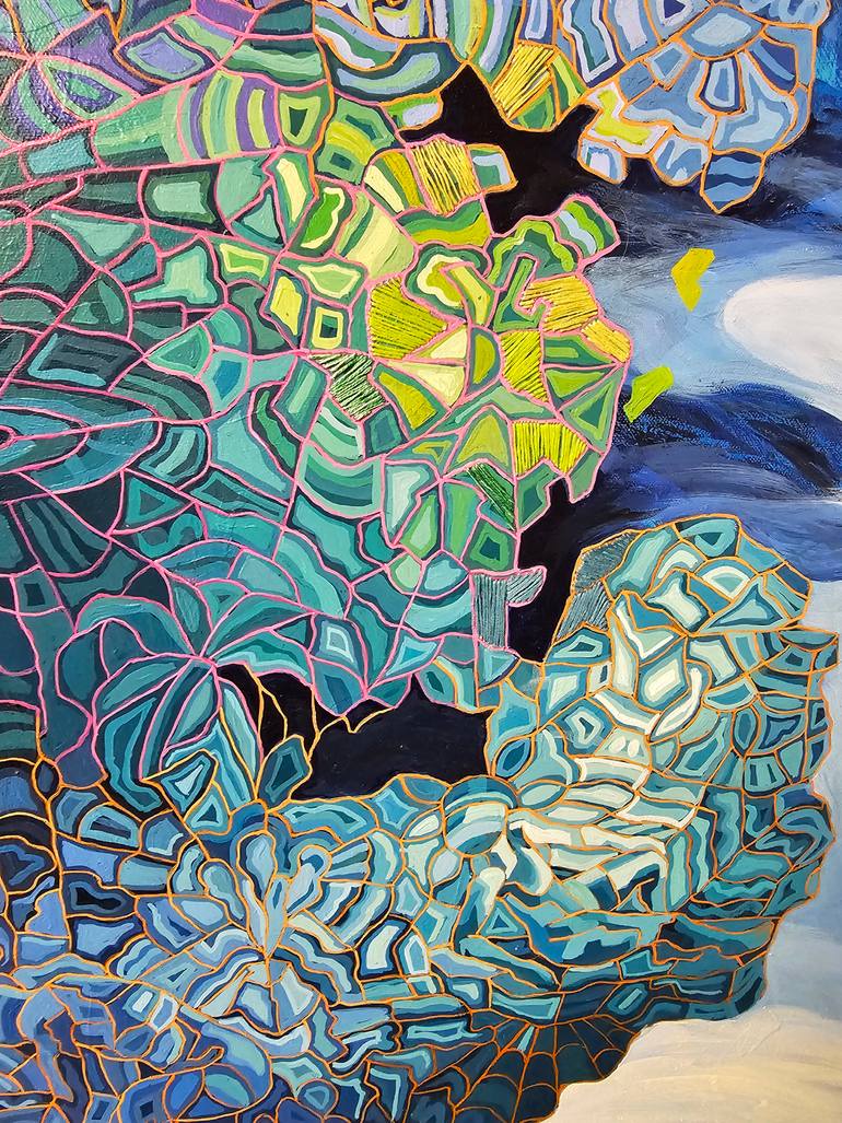 Original Conceptual Abstract Painting by Peggy Lee