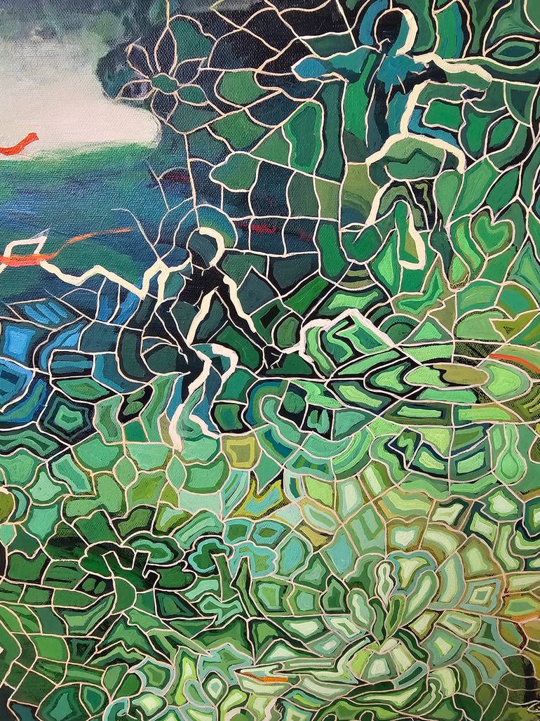 Original Conceptual Abstract Painting by Peggy Lee