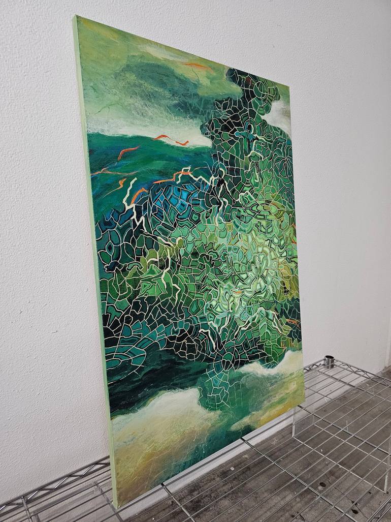 Original Conceptual Abstract Painting by Peggy Lee