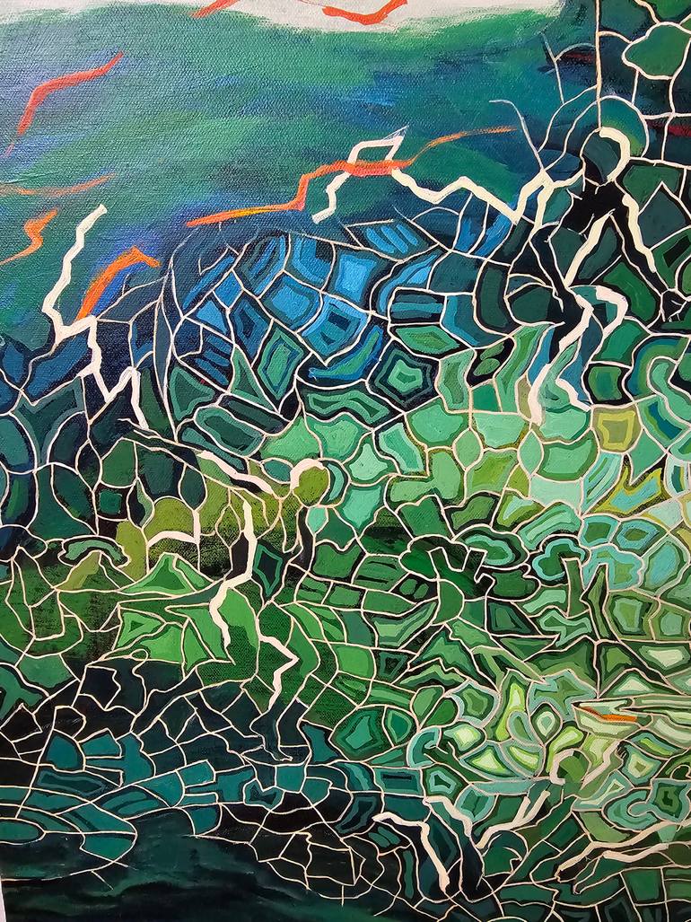 Original Conceptual Abstract Painting by Peggy Lee