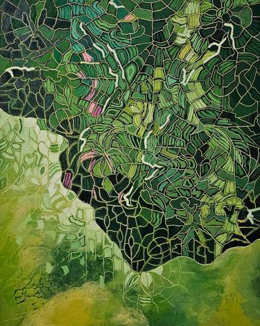 Original Conceptual Abstract Paintings by Peggy Lee