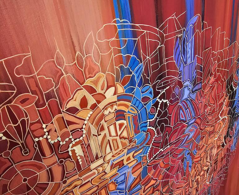 Original Abstract Painting by Peggy Lee