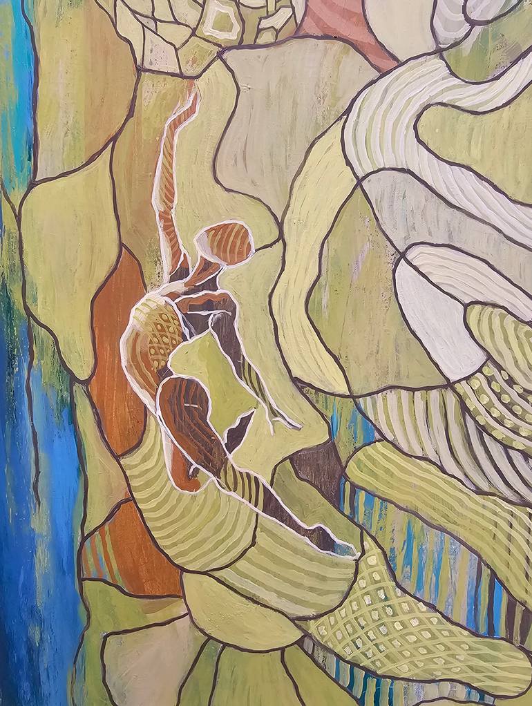 Original Abstract Expressionism Abstract Painting by Peggy Lee