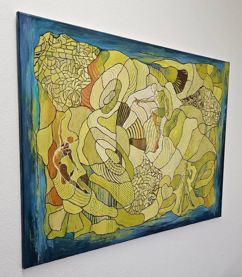 Original Abstract Expressionism Abstract Painting by Peggy Lee