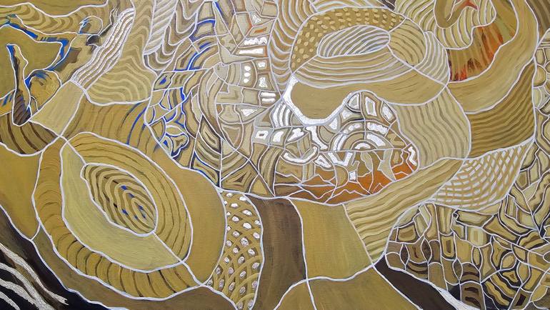 Original Conceptual Abstract Painting by Peggy Lee